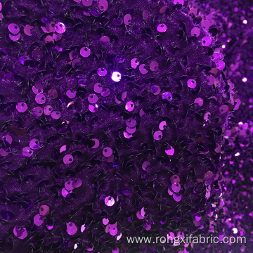 5mm Matt Dress Sequin Velet Based Fabric Stretch